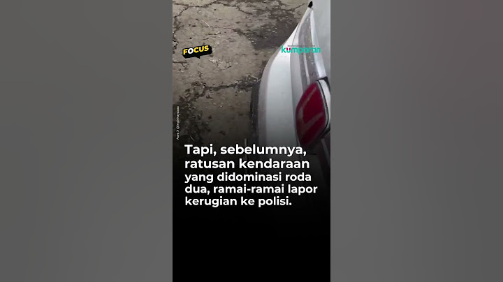 Kondisi Jalan di Padalarang usai Berlumuran Soda Api