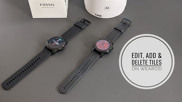 How To Edit, Add & Delete Tiles On WearOS Smartwatch (Moto360 & Fossil Gen 5E)