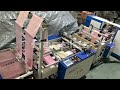 Double line rolling garbage bag making machine with folding