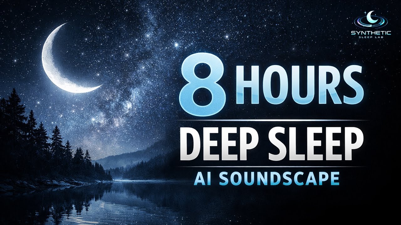 8 HOURS Deep AI Sleep Soundscape 🌙 Black Screen | No Music | No Talking