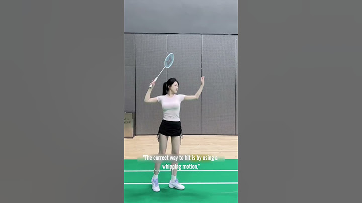 Why can't you smash the ball over the net #badminton