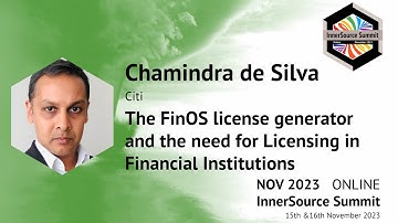 InnerSource Summit 23 The FinOS license generator, it