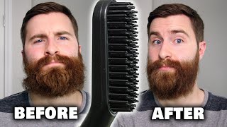 The Best Way to Straighten Your Beard! - Brooklyn Beard Co Beard Straightener Review!