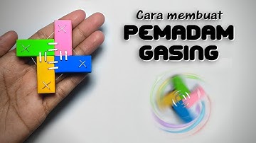 Tutorial membuat pemadam gasing viral dari penghapus warna || pemadam gasing viral