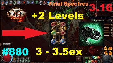 Crafting +2 Body Armour For Carrion Golems in 3.16 Scourge League & FINAL Spectre Setup - 880