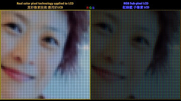 ❤Subpixel rendering has virtual color reproducibility, but Real Color Pixel show visible color depth