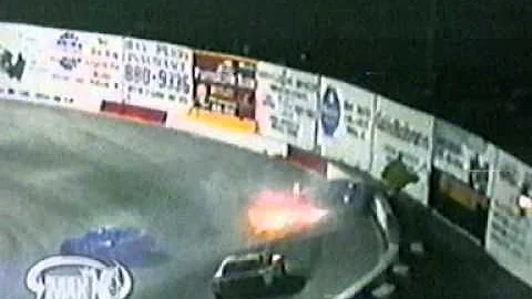 rfsc123b Late Models Doug Greer has a fiery crash ...