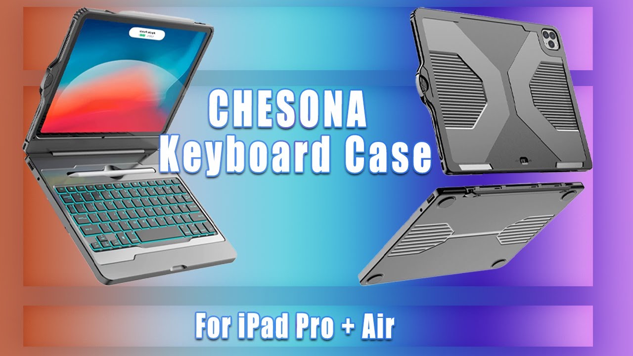CHESONA Keyboard Case: Turn Your iPad Pro 12.9 Into A Laptop:
