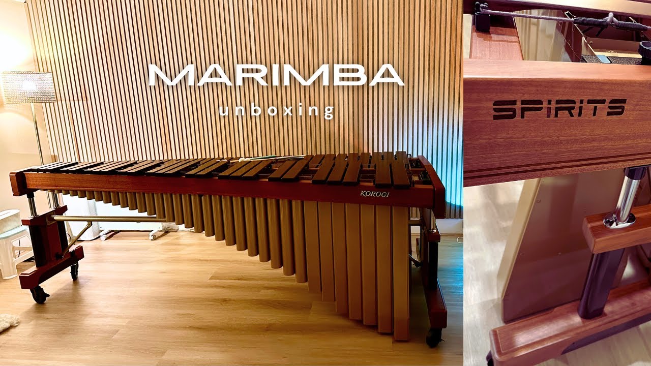 Unboxing Korogi Spirits Marimba + peaceful marimba bgm by me