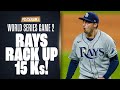 Rays RACK UP 15 strikeouts on the way to World Series Game 2 win vs. Dodgers! (Blake Snell with 9!)