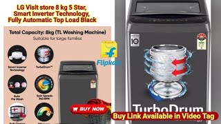 LG Visit store8 kg 5 Star, Smart Inverter Technology,  Fully Automatic Top Load Black screenshot 5