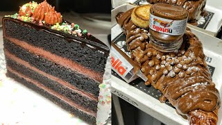 Top 10+ Chocolate Waffle Muffin Biscuits Cake Decorating Ideas | Amazing Nutella Food Compilation