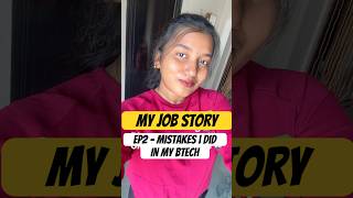 Ep2- My Mistakes😌✨ #shorts #shortsindia #telugu #teluguvlogs #shishacouple #job #freshers #tips #fy