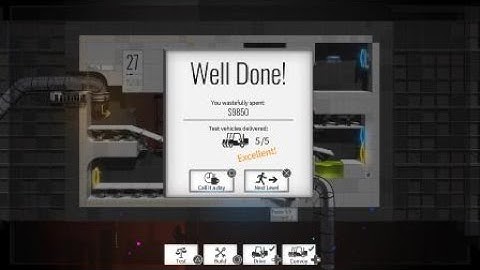 Bridge Constructor Portal #27 Simple Solution