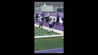 Mustangs Football, University of Western Prospects Camps 2026 - O Line Training Ethan Byrne #65