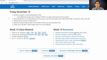 61A Fall 2019 Lecture 32 Video 1