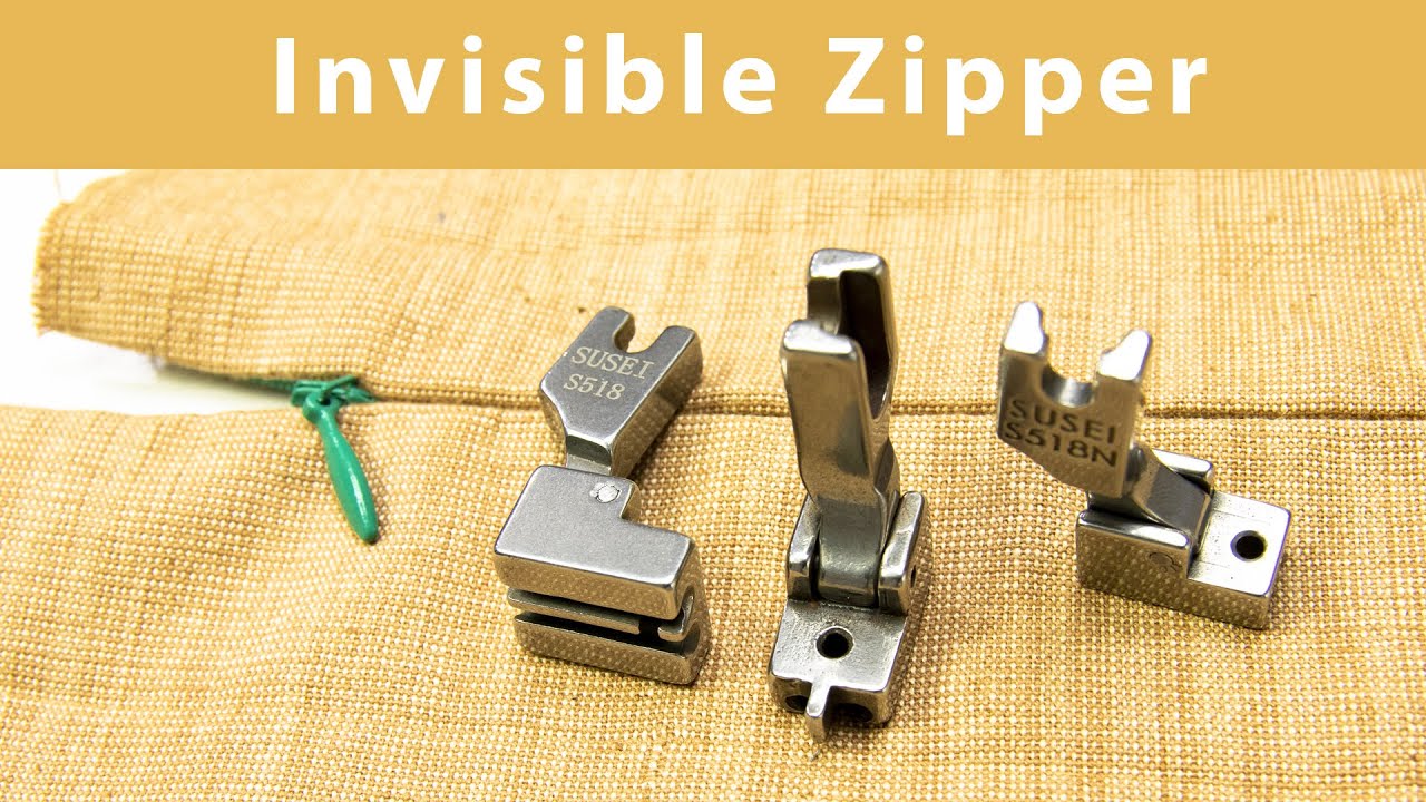 How to sew concealed zipper with Invisible zipper foot S518