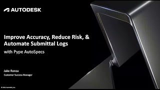 Webinar: Improve Accuracy, Reduce Risk, and Automate Submittal Logs with Pype AutoSpecs