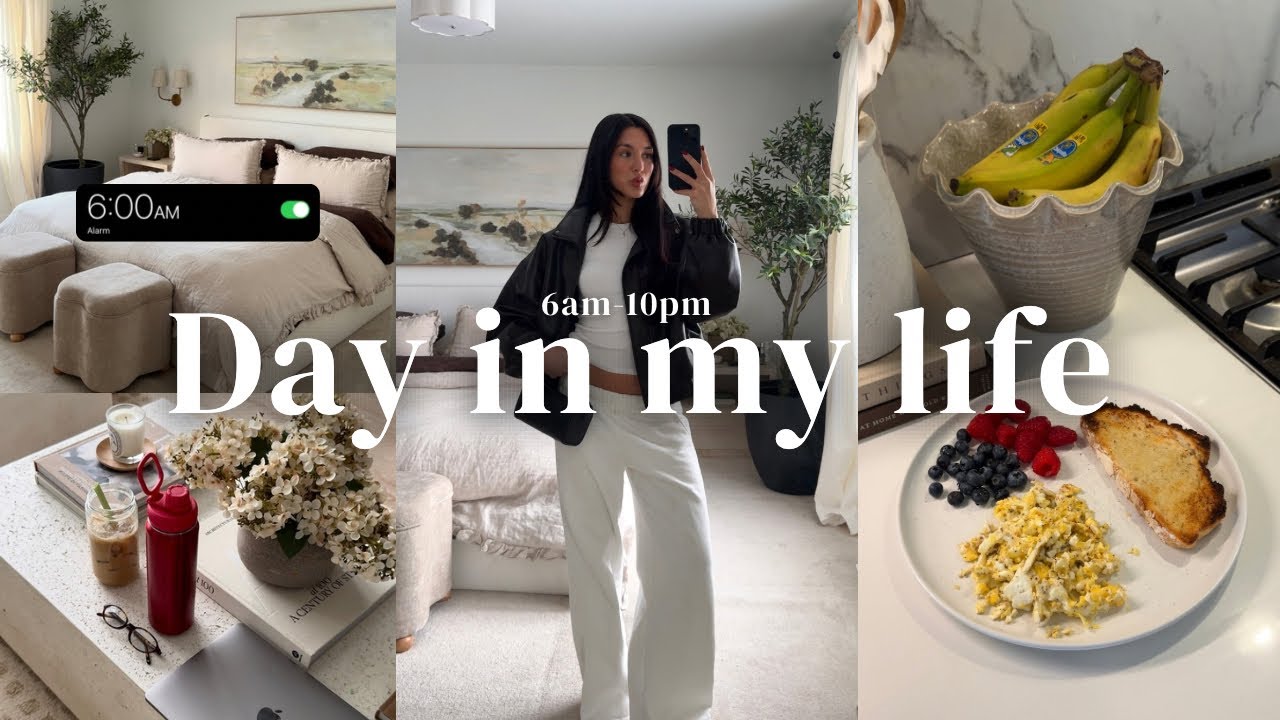 DAY IN MY LIFE | my 6am-10pm productive routine, facial
