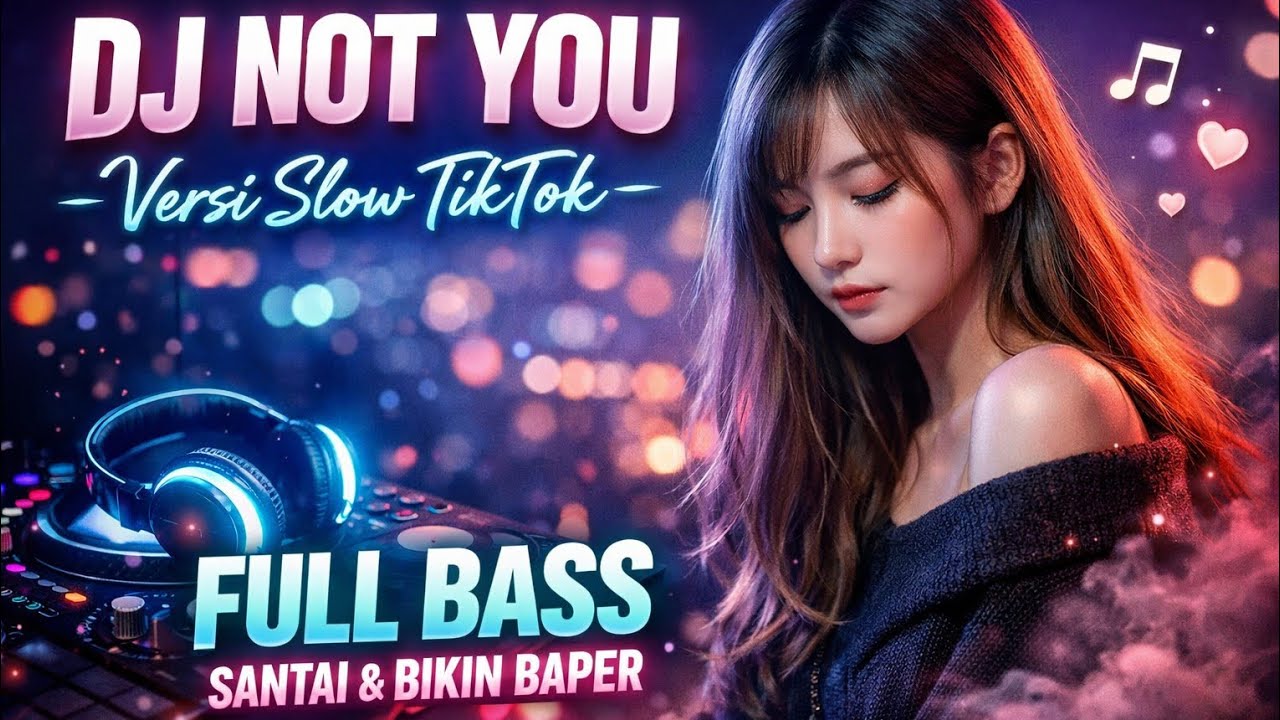 DJ NOT YOU – Versi Slow TikTok 🎶 Full Bass Santai & Bikin Baper