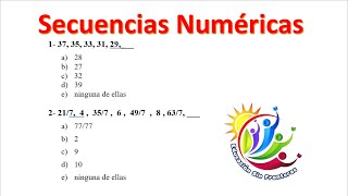 Resolviendo todas las Secuencias Numericas en 15 minutos Resolviendo todas las Secuencias Numericas en 15 minutos