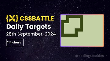 CSS Battle Daily Targets Solution | 28th September, 2024 | #html #css #cssbattle