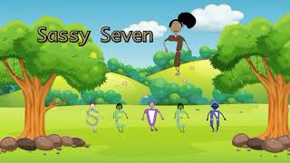 Introducing Sassy Seven - Sassy Seven is the number 7 - the seventh number in The Colorbers