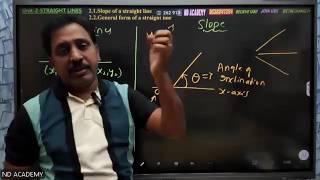 MATHS Unit-2-CLASS-1(2.1&amp;2.2) |STRAIGHT LINES |DCET 2026 MATHS LIVE ONLINE CLASS COACHING-ND Academy