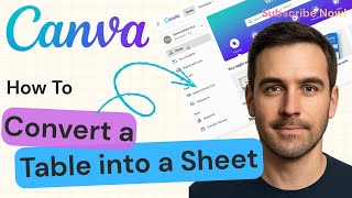 How to Convert a Table into a Sheet in Canva | Canva Sheets 2026