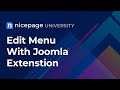 Joomla Menu with the Nicepage Joomla Extension