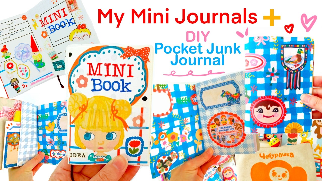 Mini Journal Pattern How to Make Pocket Junk Journal + Mini Journals! - YouTube