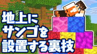 地上でも枯れないサンゴの作り方 水中のブロックを集めよう マイクラ実況part404 マインクラフト Youtube