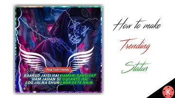 Boy Attitude Status Editing | How to make WhatsApp status video in kinemaster |Kinemaster Editing