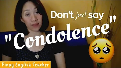 Learn BASIC SENTENCES for expressing condolences in English ||  CONDOLENCES - DayDayNews