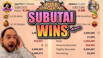 Attila Subutai Dominates [best rally ever?] Rise of Kingdoms