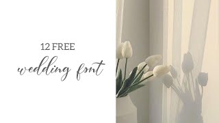 12 Free Wedding Font | free download link on description screenshot 3