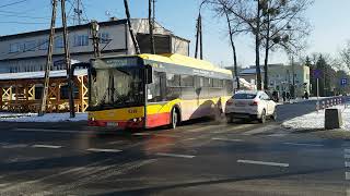 Przelot warszawskiego autobusu Solaris Urbino 12 IV CNG #4319 linia 115
