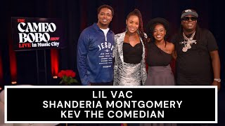 Lil Vac, Kev the Comedian + Shanderia Montgomery talk BBLs, Trump, Harris, finance, church + more
