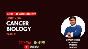 UNIT-04 | PART-01 CANCER BIOLOGY | CELL COMMUNICATION & CELL SIGNALING | CSIR-NET LIFE SCIENCES