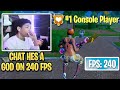 The WORLDS BEST CONSOLE PLAYER Finally Switches to 240 FPS And This Happened! (Fortnite)