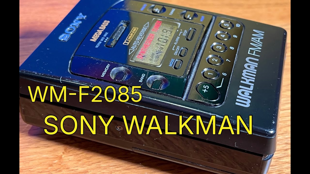 Ремонт Sony Walkman WM-F2085. Редкая замена кассетного пассика FM-радио.