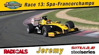 2015 iRacing World Championship GP Series - #13 Spa-Francorchamps - Jeremy onboard