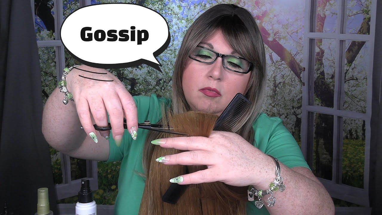 ASMR Hair Salon Roleplay (Wet Haircut, Hair Straightening, Gossip, Spray) Real Hairdresser Vibes