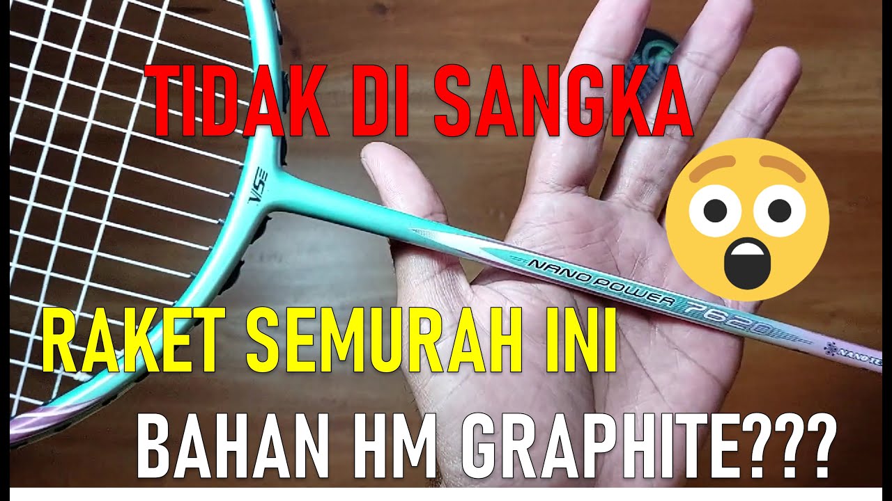 WARNA RAKET INI COCOK BUAT CEWEK, VSE NANO POWER 7620 HARGANYA MURAH SUDAH HIGH MODULUS GRAPHITE???