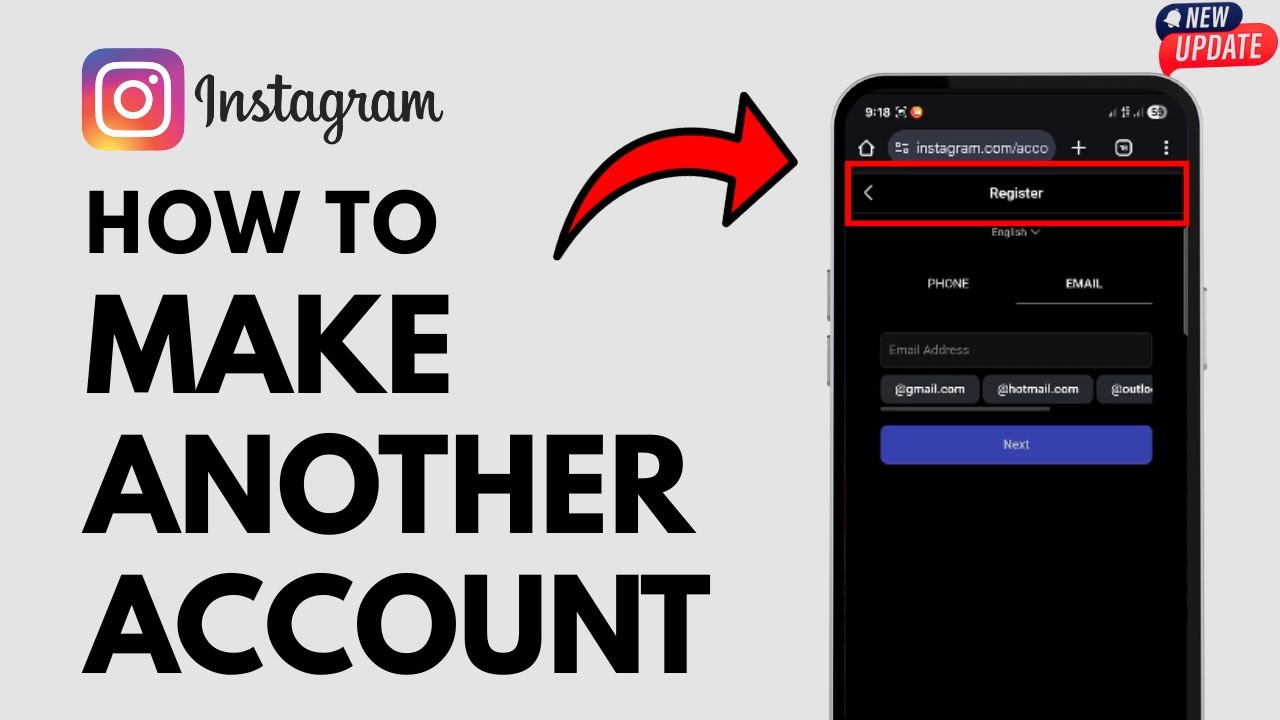How To Make Another Account On Instagram - Full Guide - YouTube