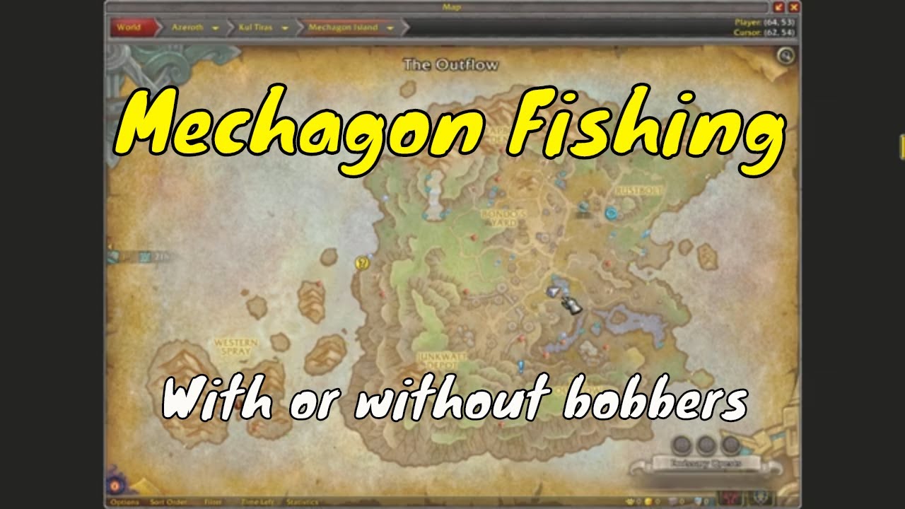 Mechagon fishing spots World of Warcraft My favorites