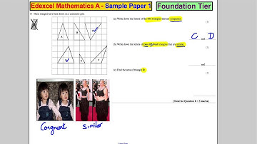 Q8 Edexcel GCSE Maths 1F Specimen Paper
