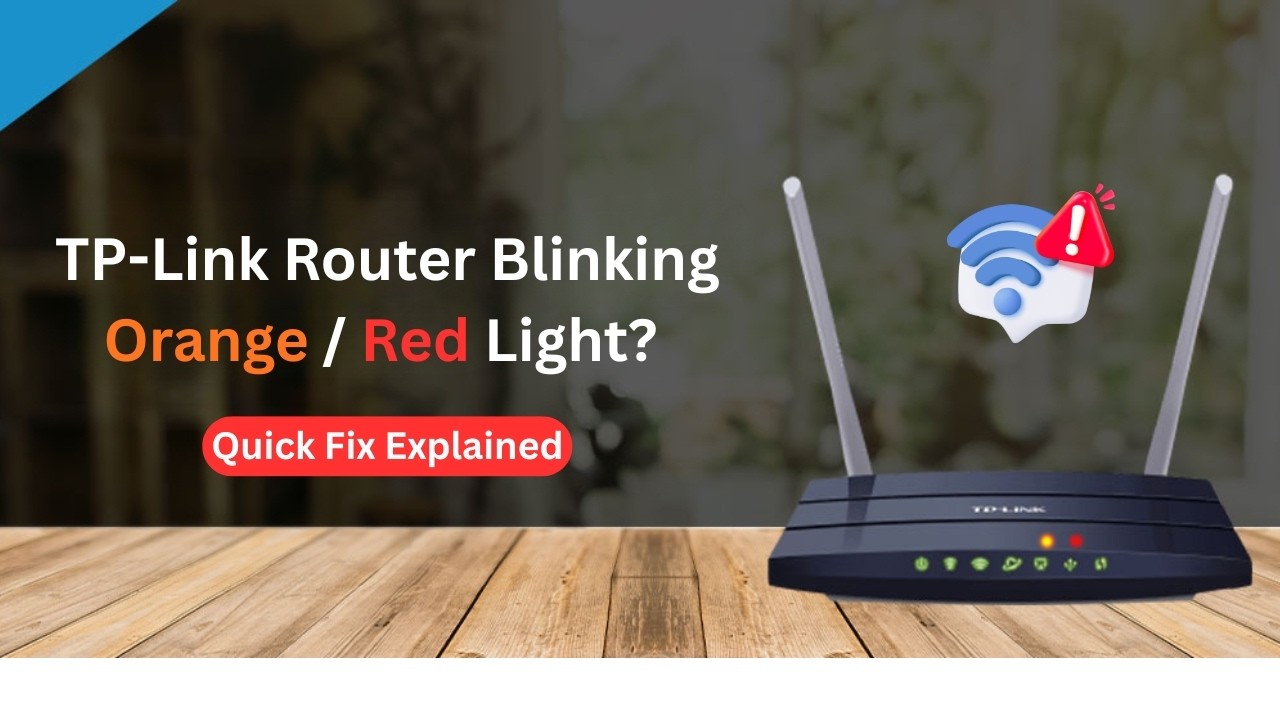 TP Link Router Blinking Orange Red Light Quick Fix Explained - YouTube