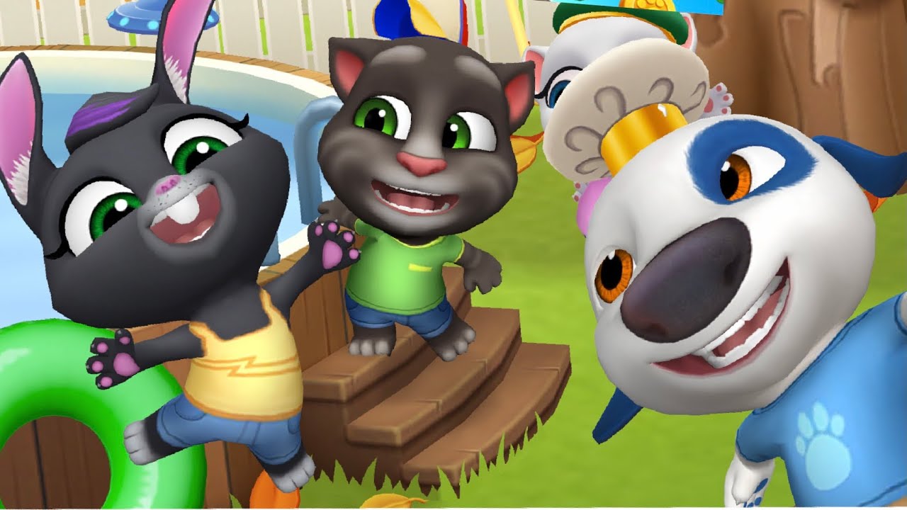 My talking Tom friends || talking Tom cleaning home #cartoon # ...