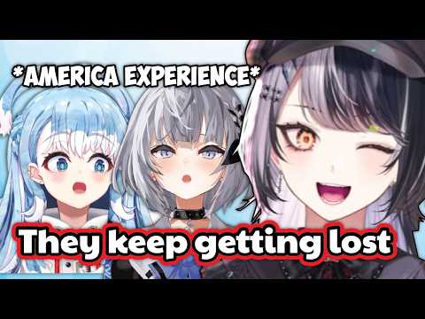 Kobo and Zeta keep getting lost so Shiori always watch their back during their AMERICA Trip
